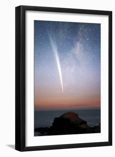 Comet Lovejoy At Dawn-Alex Cherney-Framed Photographic Print