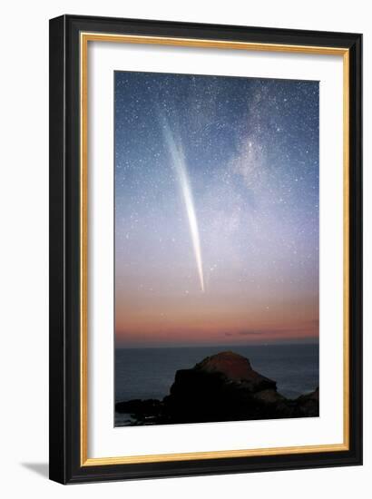 Comet Lovejoy At Dawn-Alex Cherney-Framed Photographic Print