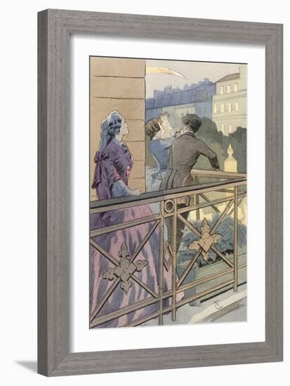 Comet of 1857 Paris-null-Framed Art Print