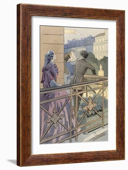 Comet of 1857 Paris-null-Framed Art Print