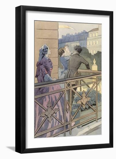 Comet of 1857 Paris-null-Framed Art Print