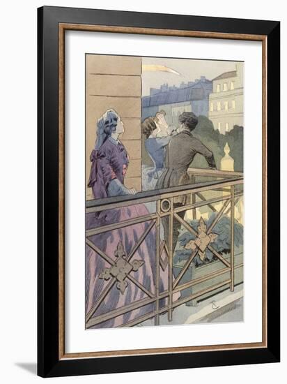 Comet of 1857 Paris-null-Framed Art Print