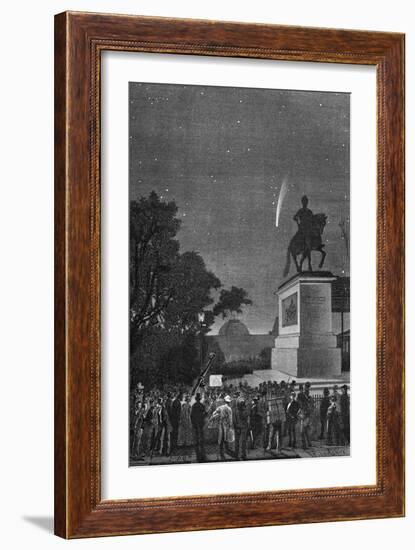 Comet of Coggia, 1874-C Laplante-Framed Art Print