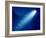 Comet on Dark Blue Sky with Small Sparkling Stars. Raster Version.-annanurrka-Framed Photographic Print