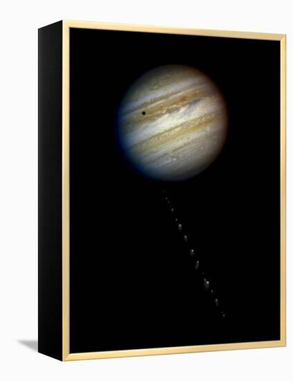 Comet P/Shoemaker-Levy 9 Approaching Jupiter on May 17, 1994-null-Framed Stretched Canvas