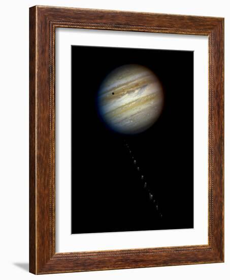 Comet P/Shoemaker-Levy 9 Approaching Jupiter on May 17, 1994-null-Framed Photo