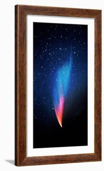 Comet (Photo Illustration)-null-Framed Photographic Print