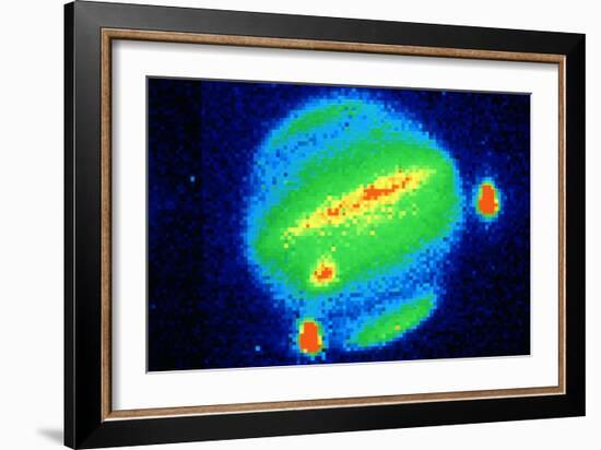 Comet Shoemaker-Levy Colliding with Jupiter, 20 July 1994-null-Framed Giclee Print