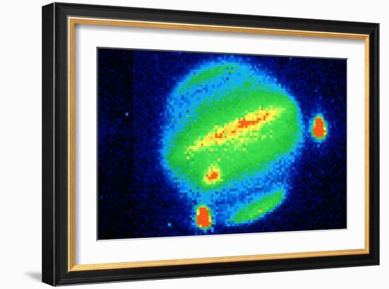 Comet Shoemaker-Levy Colliding with Jupiter, 20 July 1994-null-Framed Giclee Print