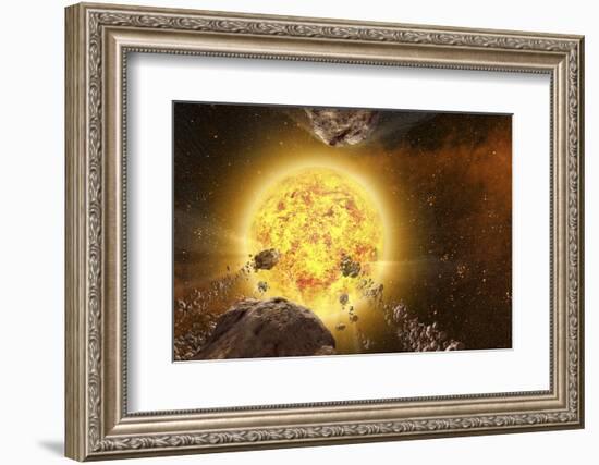 Comets around a Star-null-Framed Photographic Print