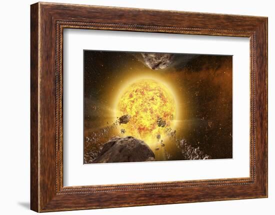 Comets around a Star-null-Framed Photographic Print