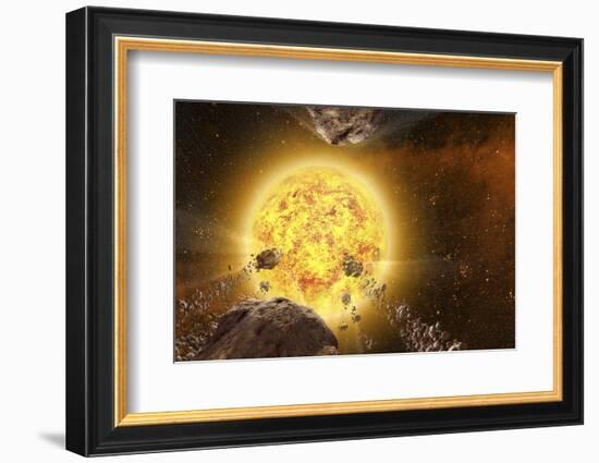 Comets around a Star-null-Framed Photographic Print