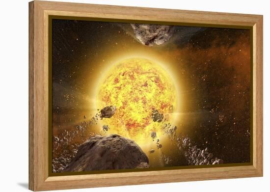 Comets around a Star-null-Framed Premier Image Canvas