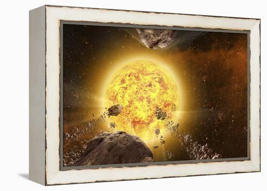 Comets around a Star-null-Framed Premier Image Canvas