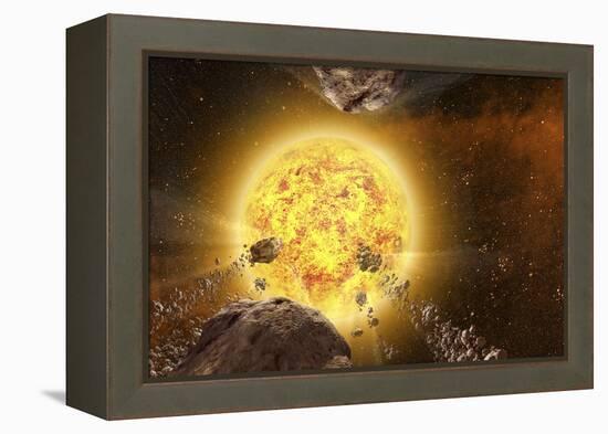 Comets around a Star-null-Framed Premier Image Canvas