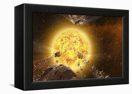 Comets around a Star-null-Framed Premier Image Canvas