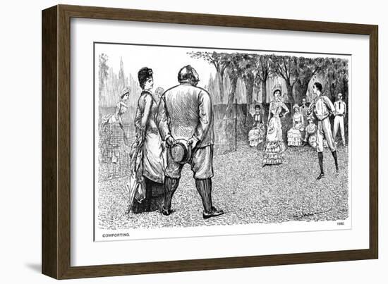 Comforting, 1882-George Du Maurier-Framed Giclee Print