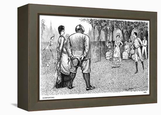 Comforting, 1882-George Du Maurier-Framed Premier Image Canvas