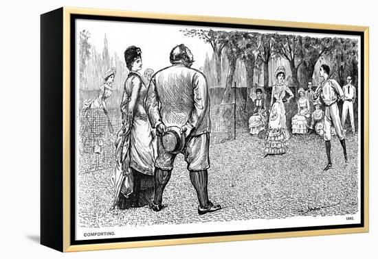 Comforting, 1882-George Du Maurier-Framed Premier Image Canvas