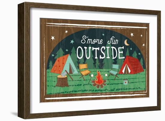 Comfy Camping VII-Melissa Averinos-Framed Art Print