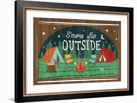 Comfy Camping VII-Melissa Averinos-Framed Art Print