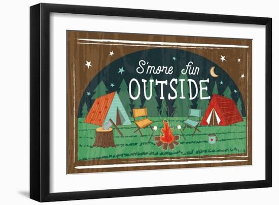 Comfy Camping VII-Melissa Averinos-Framed Art Print