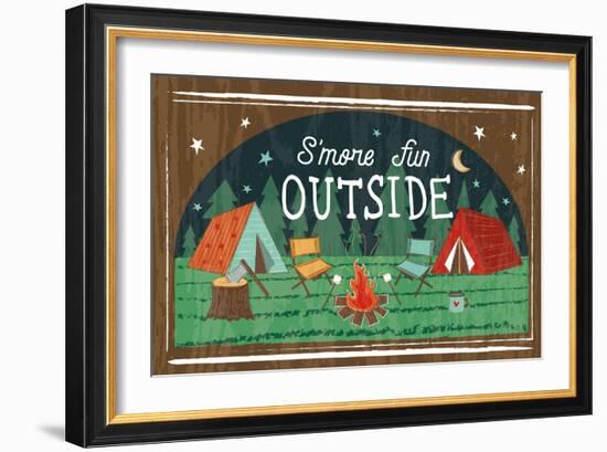 Comfy Camping VII-Melissa Averinos-Framed Art Print