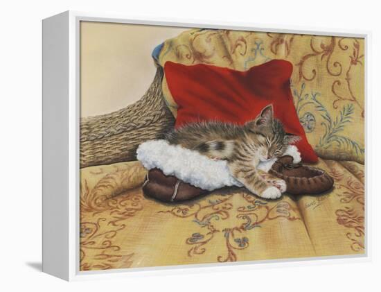 Comfy Slipper-Janet Pidoux-Framed Premier Image Canvas