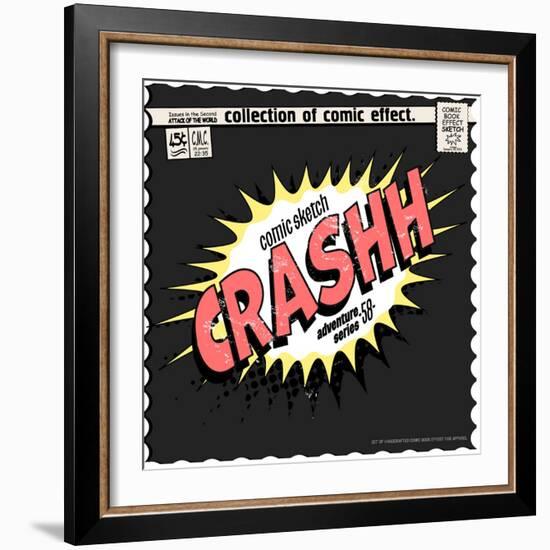 Comic Book Words Effect-studiohome-Framed Art Print