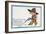 Comic Cartoon - Desperate Cowboy Sweet on You-Lantern Press-Framed Art Print