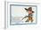 Comic Cartoon - Desperate Cowboy Sweet on You-Lantern Press-Framed Art Print