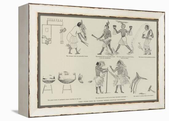 Comic Frieze from Mr Flinders Petrie's Egyptian Discoveries-null-Framed Premier Image Canvas