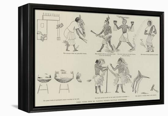 Comic Frieze from Mr Flinders Petrie's Egyptian Discoveries-null-Framed Premier Image Canvas