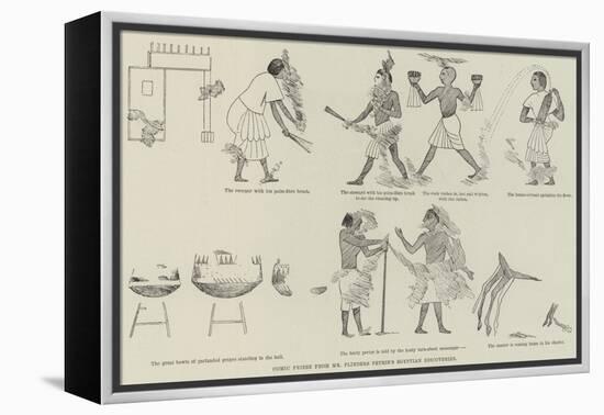 Comic Frieze from Mr Flinders Petrie's Egyptian Discoveries-null-Framed Premier Image Canvas