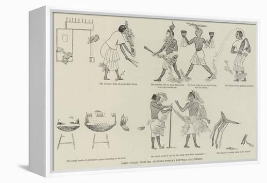 Comic Frieze from Mr Flinders Petrie's Egyptian Discoveries-null-Framed Premier Image Canvas