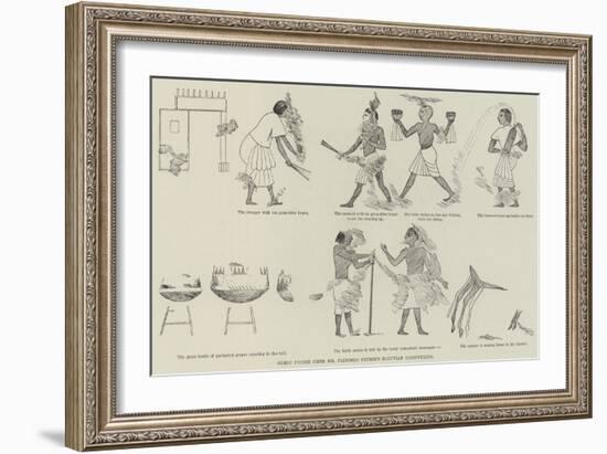 Comic Frieze from Mr Flinders Petrie's Egyptian Discoveries-null-Framed Giclee Print