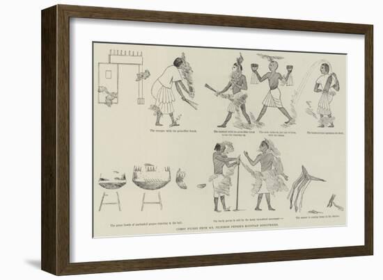 Comic Frieze from Mr Flinders Petrie's Egyptian Discoveries-null-Framed Giclee Print