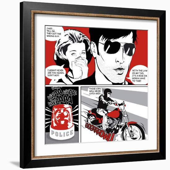 Comic Strip II-Tom Frazier-Framed Giclee Print