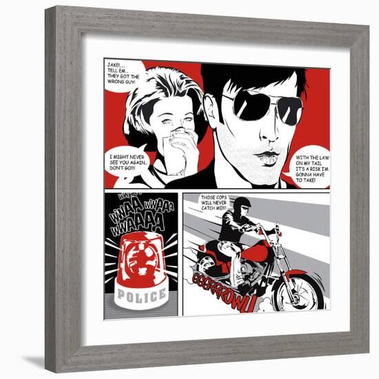 Comic Strip II-Tom Frazier-Framed Giclee Print