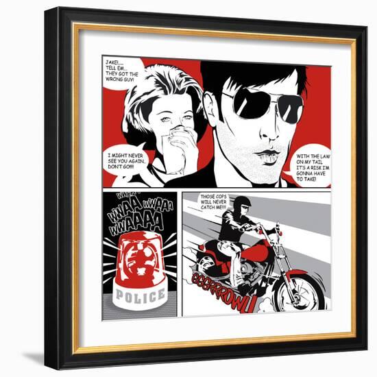 Comic Strip II-Tom Frazier-Framed Giclee Print