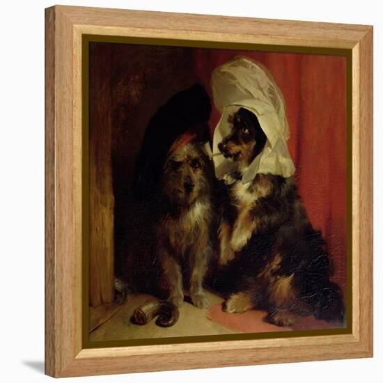 Comical Dogs, 1836-Edwin Henry Landseer-Framed Premier Image Canvas