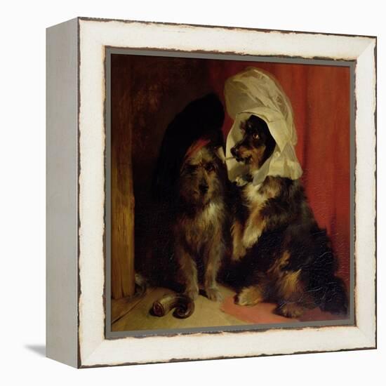 Comical Dogs, 1836-Edwin Henry Landseer-Framed Premier Image Canvas