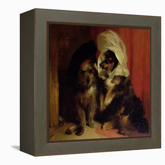 Comical Dogs, 1836-Edwin Henry Landseer-Framed Premier Image Canvas