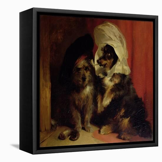 Comical Dogs, 1836-Edwin Henry Landseer-Framed Premier Image Canvas