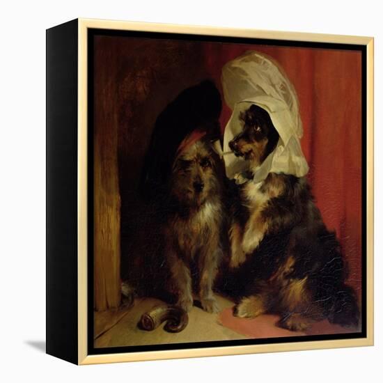 Comical Dogs, 1836-Edwin Henry Landseer-Framed Premier Image Canvas