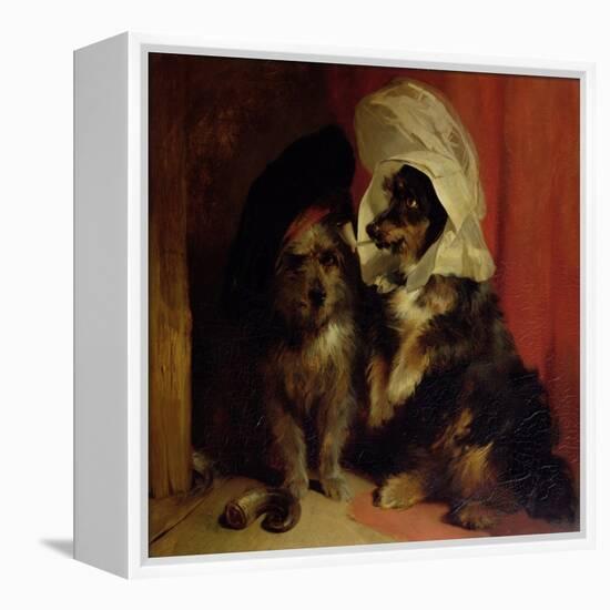 Comical Dogs, 1836-Edwin Henry Landseer-Framed Premier Image Canvas