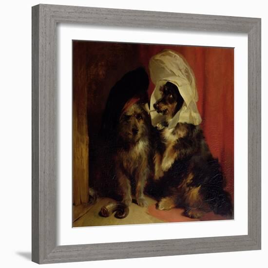 Comical Dogs, 1836-Edwin Henry Landseer-Framed Giclee Print