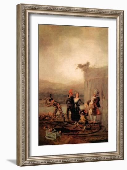 Comicos Ambulantes-Francisco de Goya-Framed Art Print