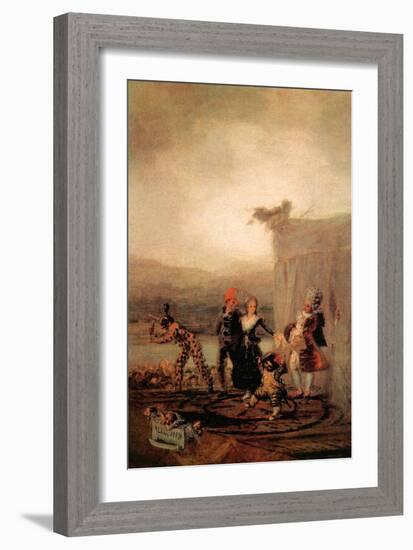 Comicos Ambulantes-Francisco de Goya-Framed Art Print