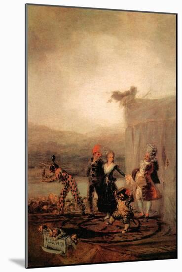 Comicos Ambulantes-Francisco de Goya-Mounted Art Print